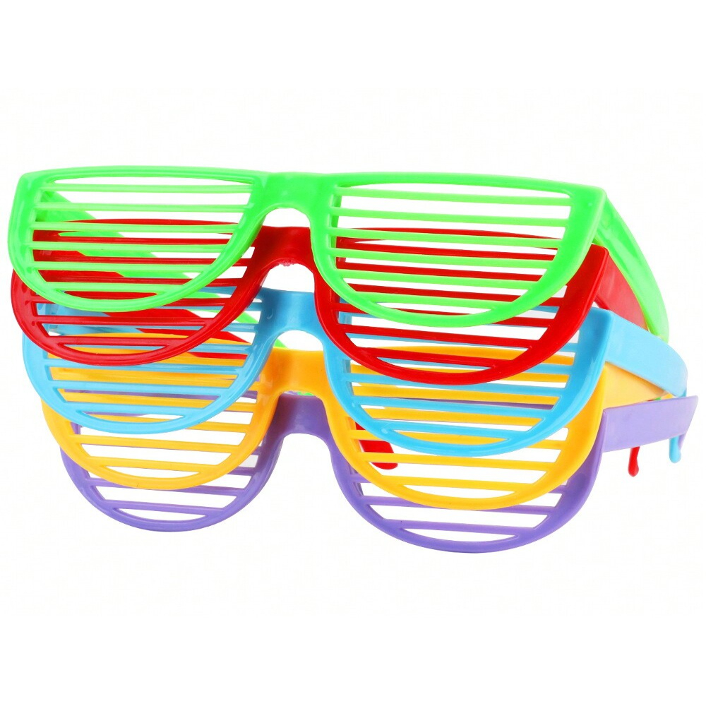 EIGTHTAIL 12pcs Colorful Shutter Glasses Set Perfect For Children‘s Birthday Party Baby Shower Gifts Costume Party Halloween Party Easter Eggs Hunt Pinatas Filling Kids Party Favor
